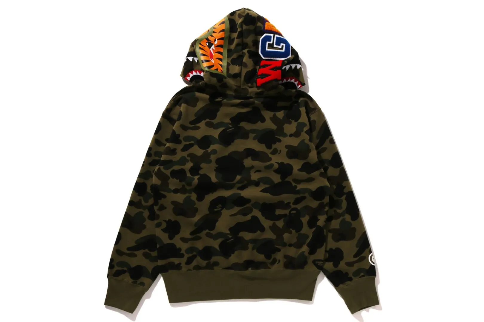 st_camo_shark_full_zip_hoodie_ladies_2.webp 0ZX 1ST CAMO SHARK FULL ZIP HOODIE LADIES New