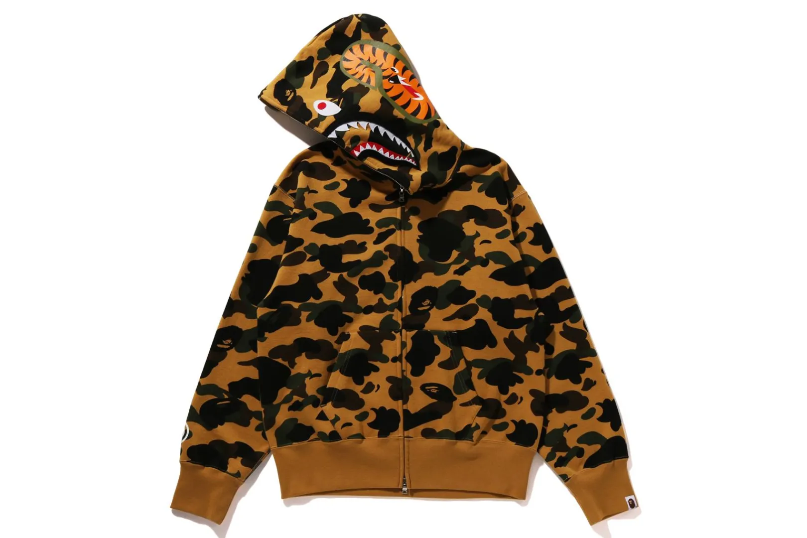 st_camo_shark_full_zip_hoodie_ladies_5.webp 0ZX 1ST CAMO SHARK FULL ZIP HOODIE LADIES New
