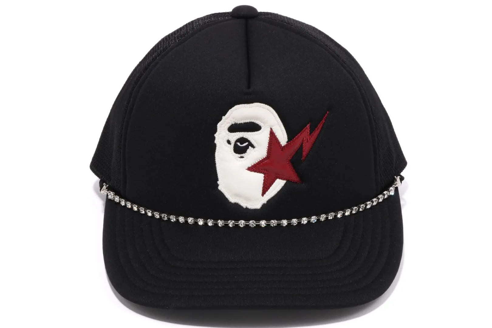 0ZX STA APE HEAD LEATHER PATCHED MESH CAP MENS Cheap