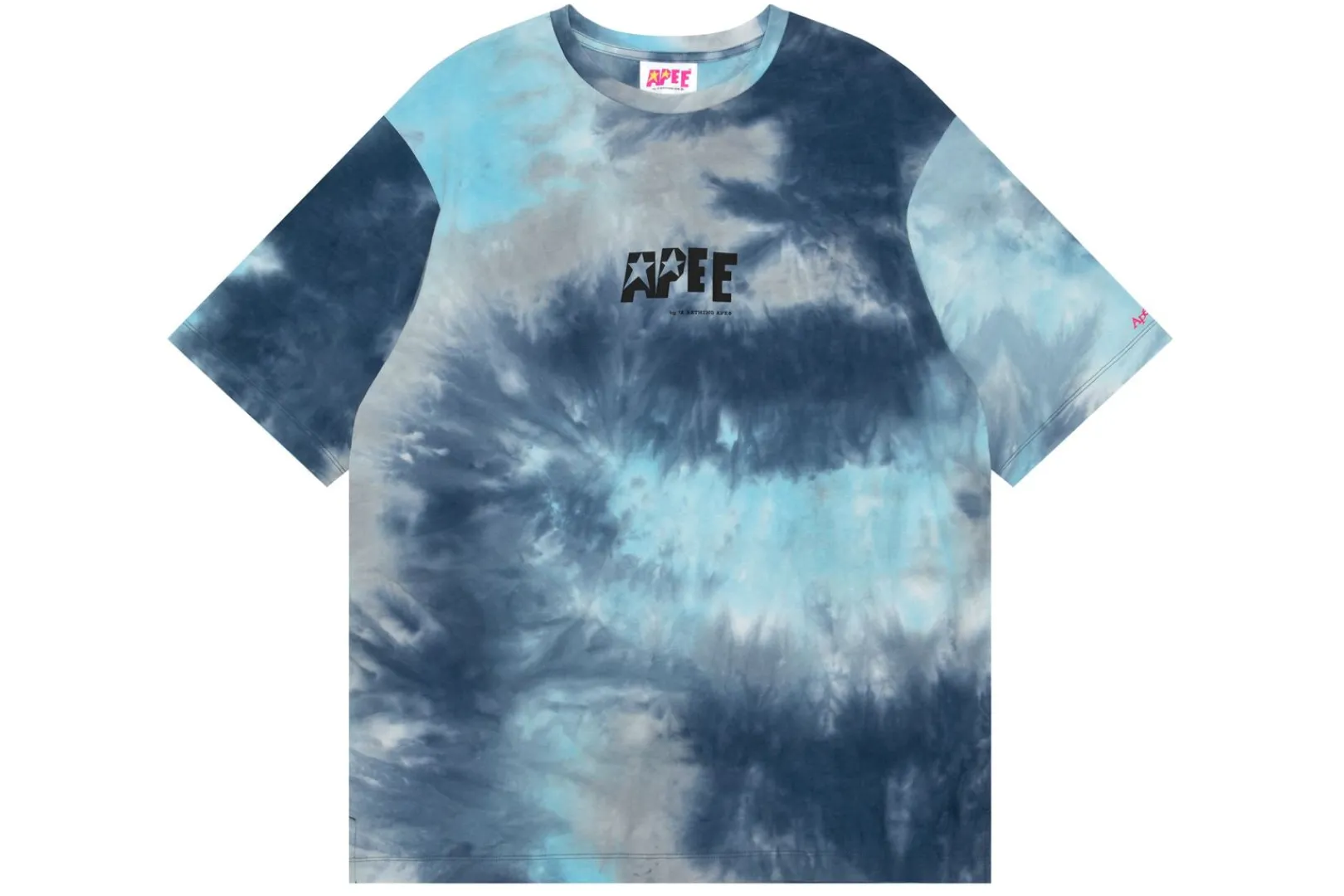 0PX T-SHIRT MIT GRAFISCHEM Batikmuster und Schlitz Discount