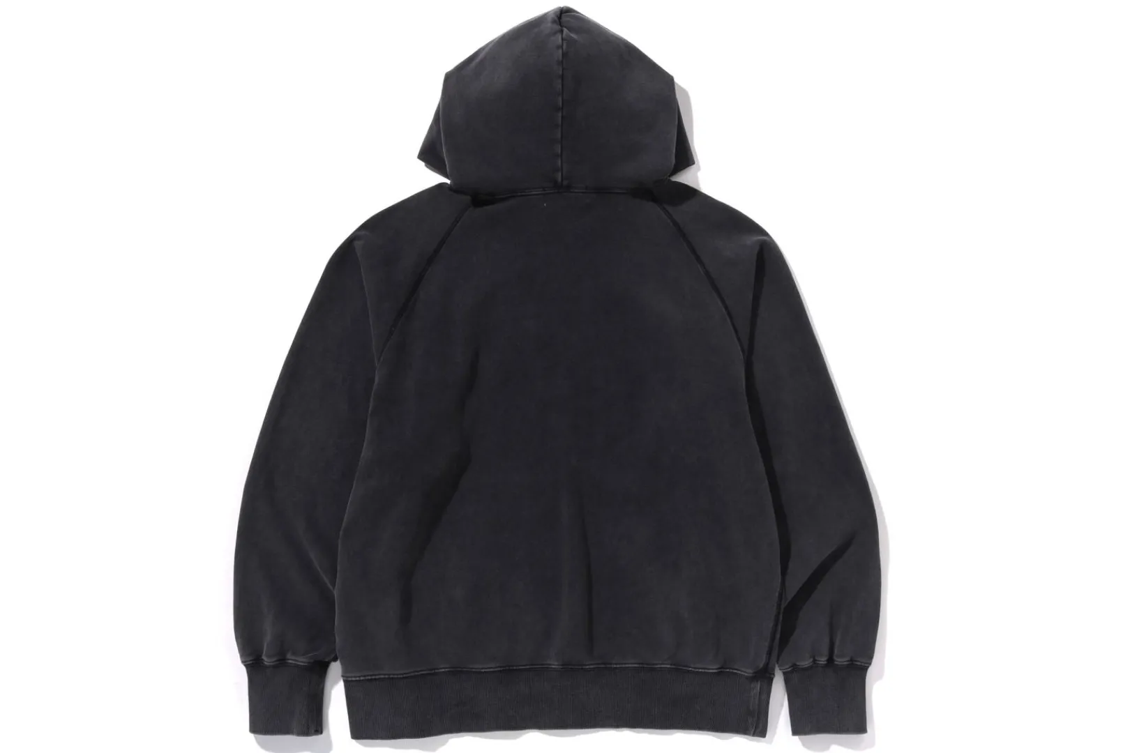 0ZX WASHED EFFECT RELAXED FIT PULLOVER HOODIE MENS Flash Sale