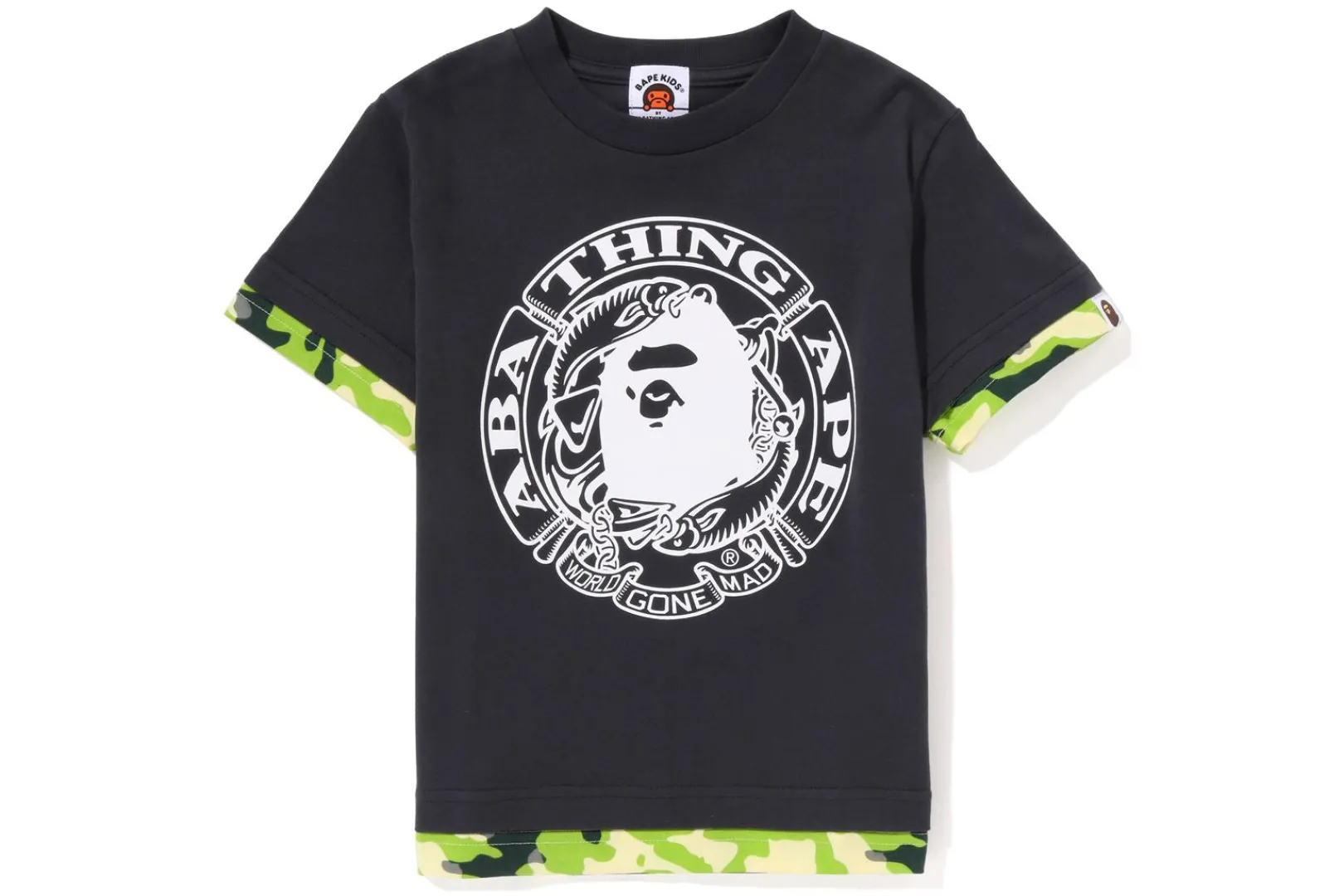 0ZX WOODLAND CAMO LAYERED TEE KIDS HOLZKOHLE Cheap