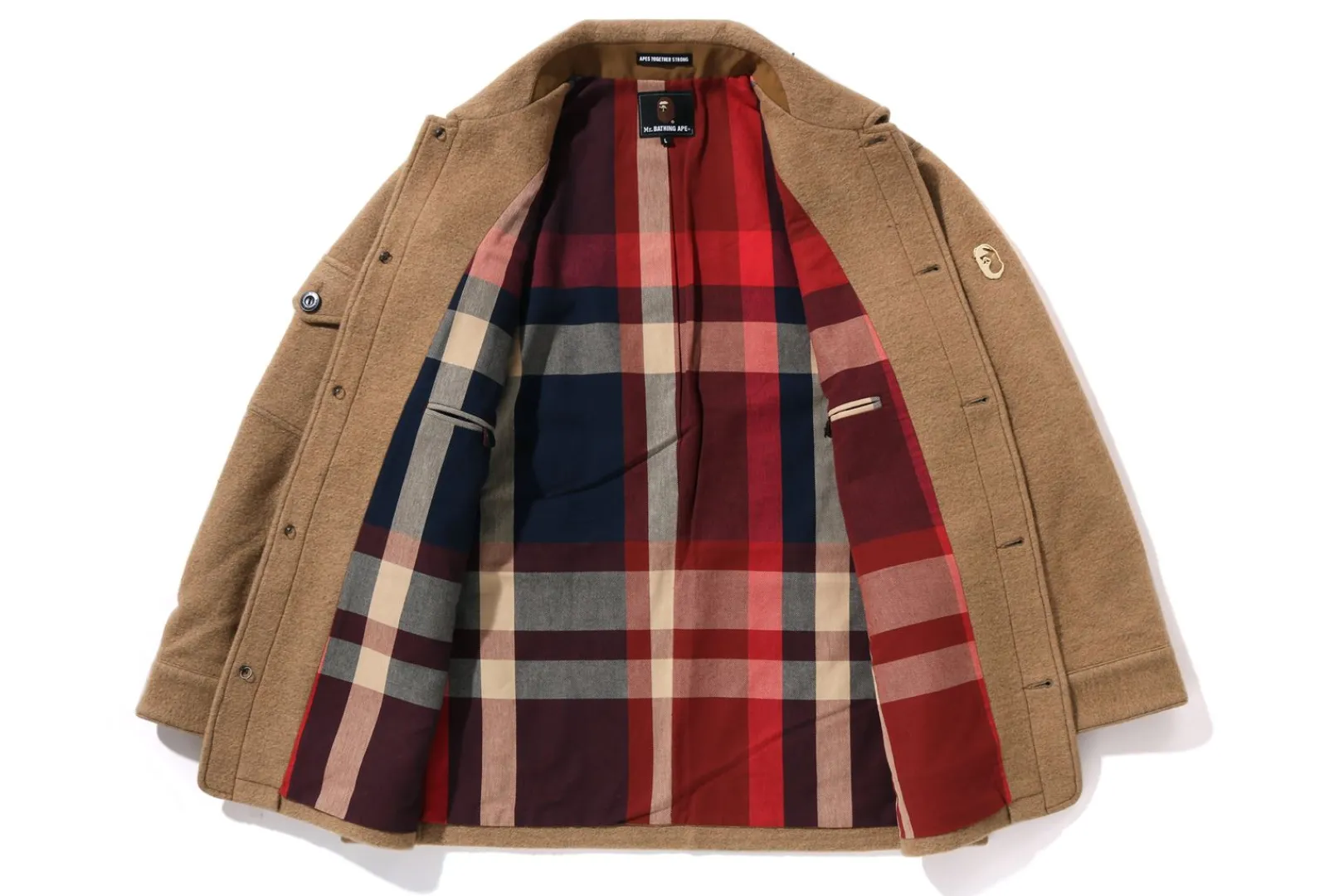 MRB WOOLEN MILITARY JACKET MENS BEIGE Cheap